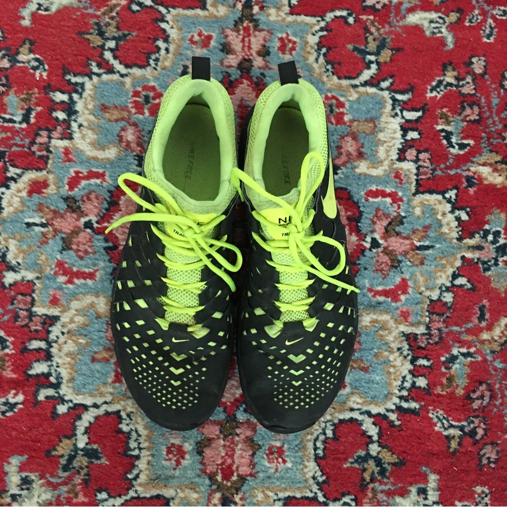 Nike Mens Free Trainer 5.0 Style 579809-002 Black Volt Running Shoes Sneakers 13